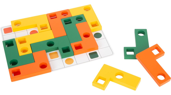 Układanka logiczna TETRIS w skrzyneczce 27 elementów