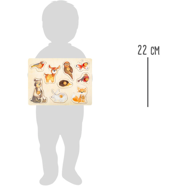 PUZZLE drewniane ZWIERZĄTKA LEŚNE układanka 9 części