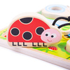 Sensoryczne Puzzle dotykowe z Owadami ciekawe faktury
