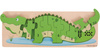 PUZZLE Drewniane Krokodyl Cyfry 1-10 Nauka Liczenia Edukacyjna Układanka