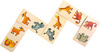 DOMINO drewniane zwierzęta SAFARI solidne 28 elem.